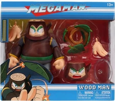 Jada Mega Man Wave 3 Wood Man Action Figure Toys – 1:12 Deluxe Scale – 6" Tall