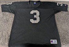 Vintage Oakland Raiders Jersey Men's 52 Black Champion # 3 JEFF GEORGE 