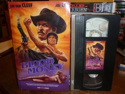 VPS Video Hartbox  Lee van Cleef   BLOOD MONEY   VHS Rarität  FSK 18 RARITÄT