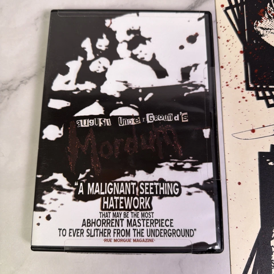 Fred Vogel "August Underground's Mordum" DVD + SIGNED ‘Trilogy’ 14x11 Poster ✅ - Image 2 of 4