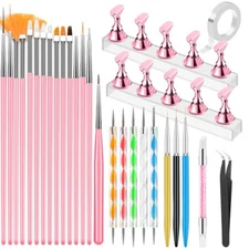 Nail Art Tools Set, Nail Stand for Press on Holder for Painting Nails, Nail Art