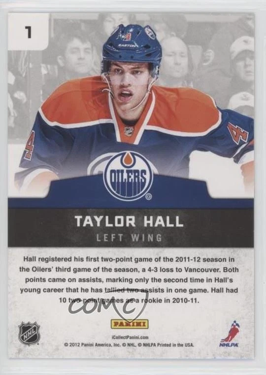 Home Service Hall Panini Toronto Fall Expo 2012 Taylor Hall #1 | eBay