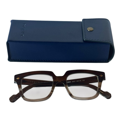 Vogue VO5403 2972 Brown Square Full Rim Plastic Eyeglasses Frames 48-18 145
