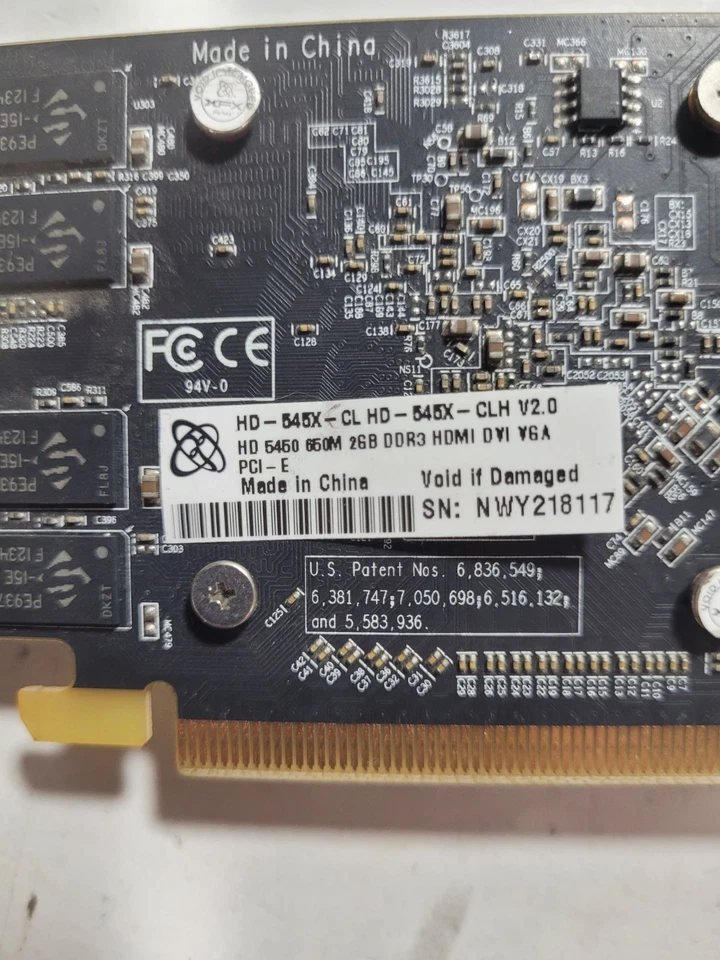 XFX RADEON HD 5450 2GB DDR3 HDMI, DVI, VGA Desktop Graphic Card #0150 - Image 3 of 4