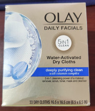 1-Olay Daily Facials Water-Activated Dry Cloths 33ct