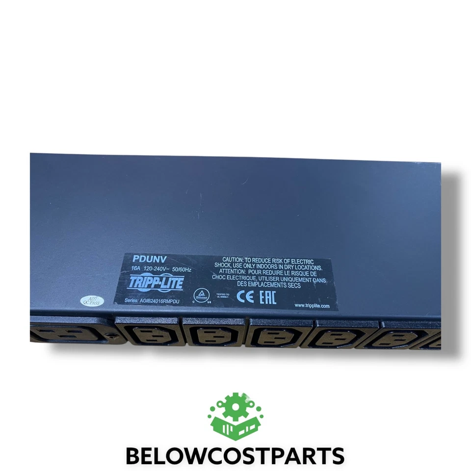 Tripp Lite PDUNV Rack Mount Power Distribution Unit – 15A 120V PDU, Black - Image 4 of 4