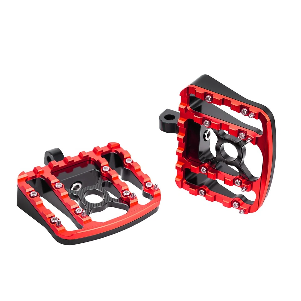 1Mini pranchas de assoalho vermelhas pretas pedais pinos para Harley Touring Sportster - Imagem 3 de 4