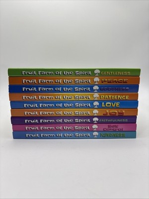 Fruit Farm Of The Spirit Christian Childrens Book Set Lot Of 9 Jeff McCracken VG