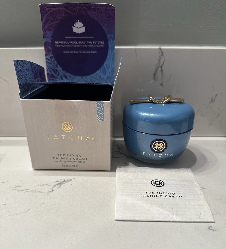 Tatcha The Indigo Calming Cream 1.7 fl oz (50 Ml) NEW in Box  - Image 2 of 2