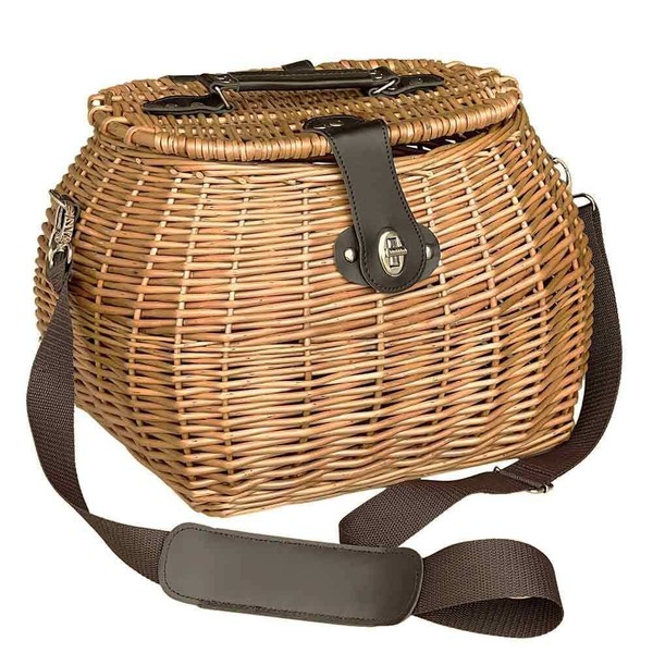 Cesto FüR Pilze Cestino In Vimini Mit Tragegurt 32 X 27 X H 26 Lux-image