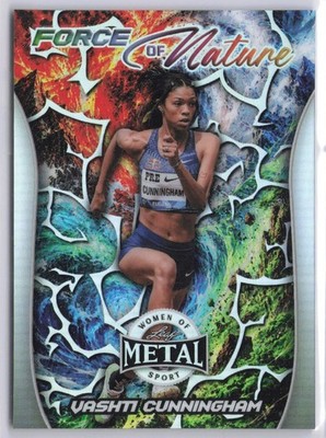 2026 Leaf Metal Women of Sport #30 Vashti Cunningham 2/10 Force of Nature Silver
