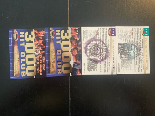 1993 Topps Stadium Club 3000 Hit Club EXPANSION DRAFT Complete Set RARE 4 Cards - Bild 2 von 2