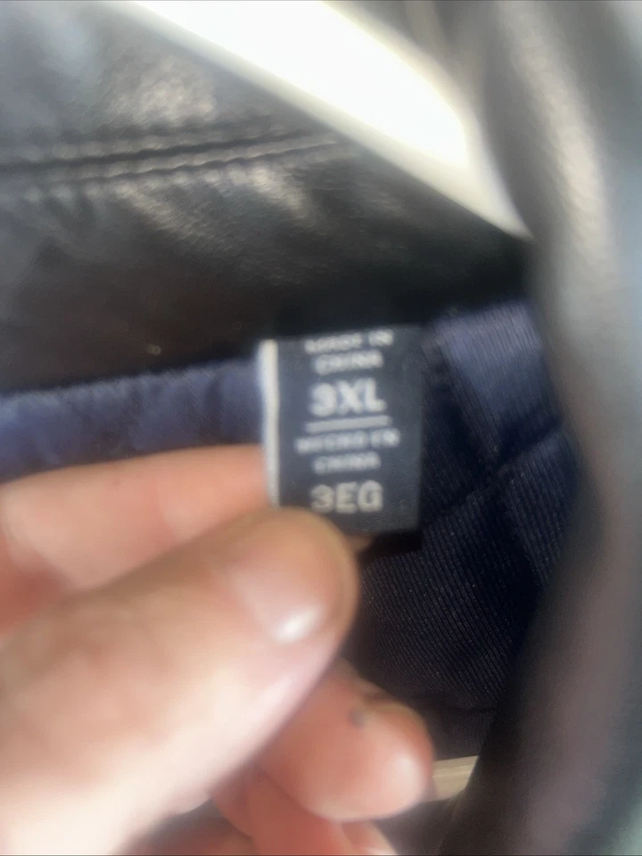 Chaqueta de cuero Tommy golfista Foto 4 de 4