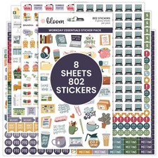 Workday Essentials Stickers set Monthly Planner Journaling Accessories