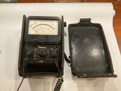 #ad Simpson 270 series 4 With Case And Probe Leads unTested $30.00