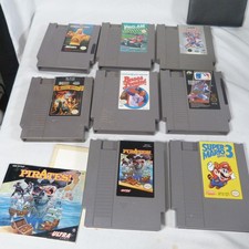 Vintage NES Nintendo Game Lot of 8 Super Mario Bros 3 Pirates Map Manual Unteste