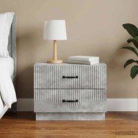 Nachttisch Betongrau 62 X 34,5 X 44,5 Cm Holzwerkstoff