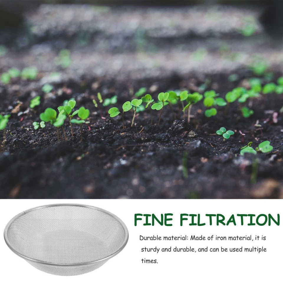 Steingarten-Sieb, Bodensieb, 30 cm, runde Garten-Erde-Siebpfanne, Sandsieb-Set - Bild 2 von 4