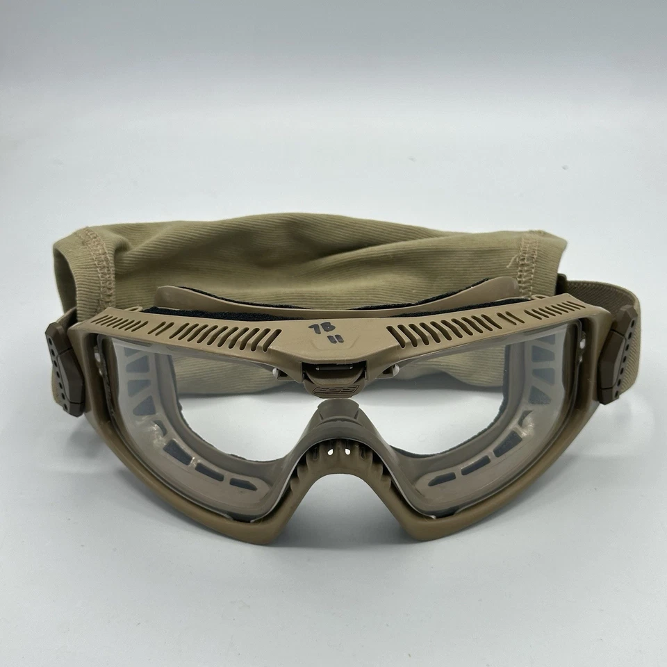 ESS Influx Terrain Tan Clear + Grey Lens Goggles ANSI Z87.1+ EE7018 (Authentic) - Image 3 of 4