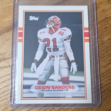 1989 Topps Traded Rookie Deion Sanders #30T Atlanta Falcons NFL Football