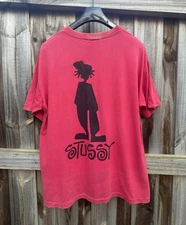 1980s Stussy Shadowman T-Shirt Large - Made in AUS - Ultra Rare - Street 80s 