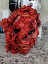 Halloween Mask Costume Mangled Skinned Face S...