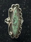 Vintage NAVAJO JEFFERSON JAMES 925 Sterling Silver Turquoise RING SIZE 6-#431