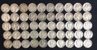 LOT # 1054    ROLL  OF  50 MERCURY DIMES (CIRCULATED)