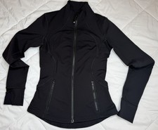 Lululemon Define Jacket Women 4 Black Full Zip Pocket Sport Running Workout Gym