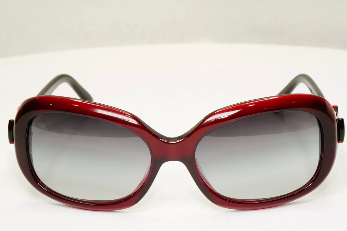 Chanel hot sale burgundy sunglasses