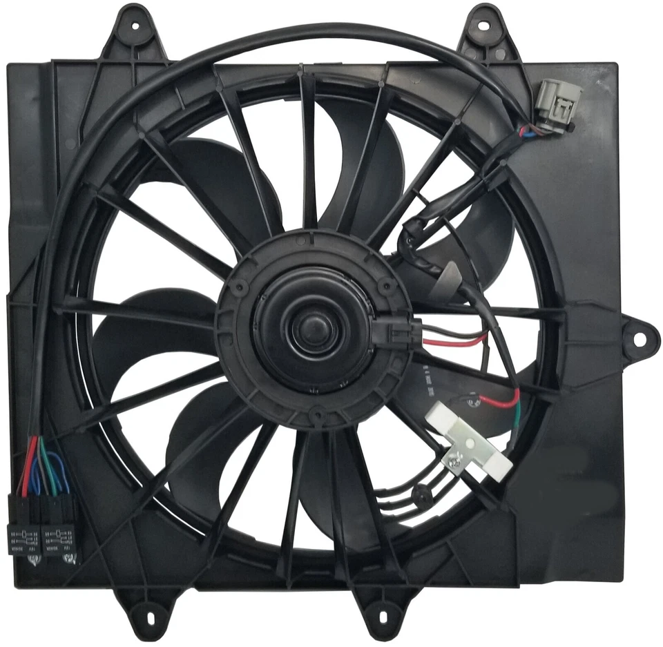 Conjunto de ventilador único de radiador con turbo para Chrysler PT Cruiser 2006 2009 Foto 2 de 2