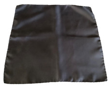 Unbranded Vintage 100 Silk Dark Gray Solid Print Pocket Square   192