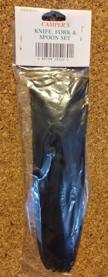 Juego de cuchillos, tenedores y cucharas Trail Boss Camper cubiertos de camping acero inoxidable ☼ Foto 3 de 4