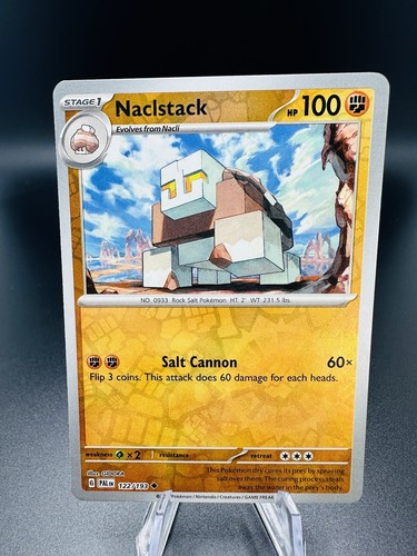 Pokemon TCG - Reverse Holo Naclstack 122/193 - Paldea Evolved 2023 | eBay