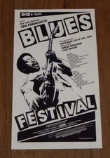 1986 14TH ANNUAL SAN FRANCISCO BLUES FESTIVAL DOUBLE SIDED POSTER, ALBERT KING