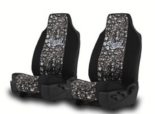 Neoprene Reaper Skull Camo Seat Covers For 2 High Back Bucket Seats