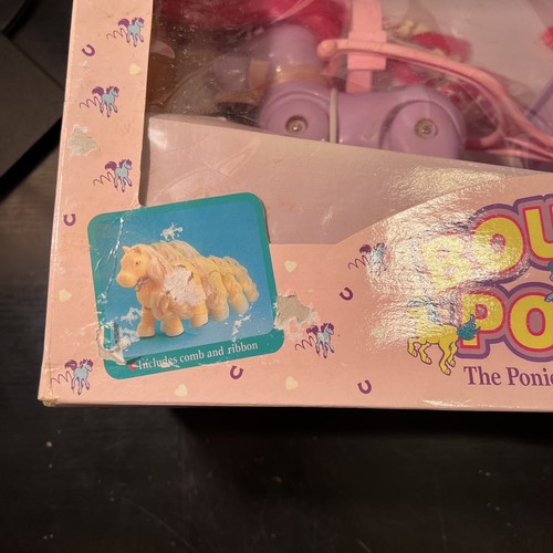 Galoob Bouncin’ Ponies Purple Walkin’ Pony & Her Carriage Walking Pony NIB #3454 - Picture 6 of 20