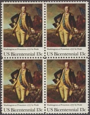 Scott # 1704 - US Block Of 4 - Washington At Princeton - MNH -1977