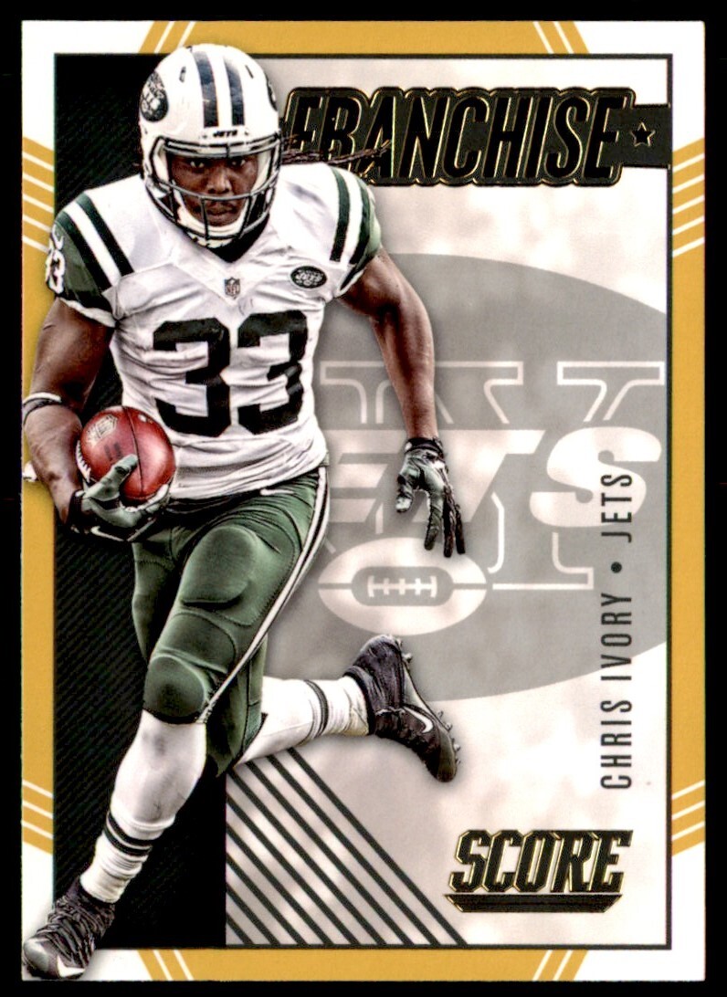 2016 Score Franchise Gold Chris Ivory New York Jets #4