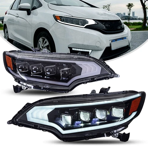 HC LED Headlights For Honda FIT/JAZZ 2013-2020 Sequential with Animation DRL - Picture 14 of 18