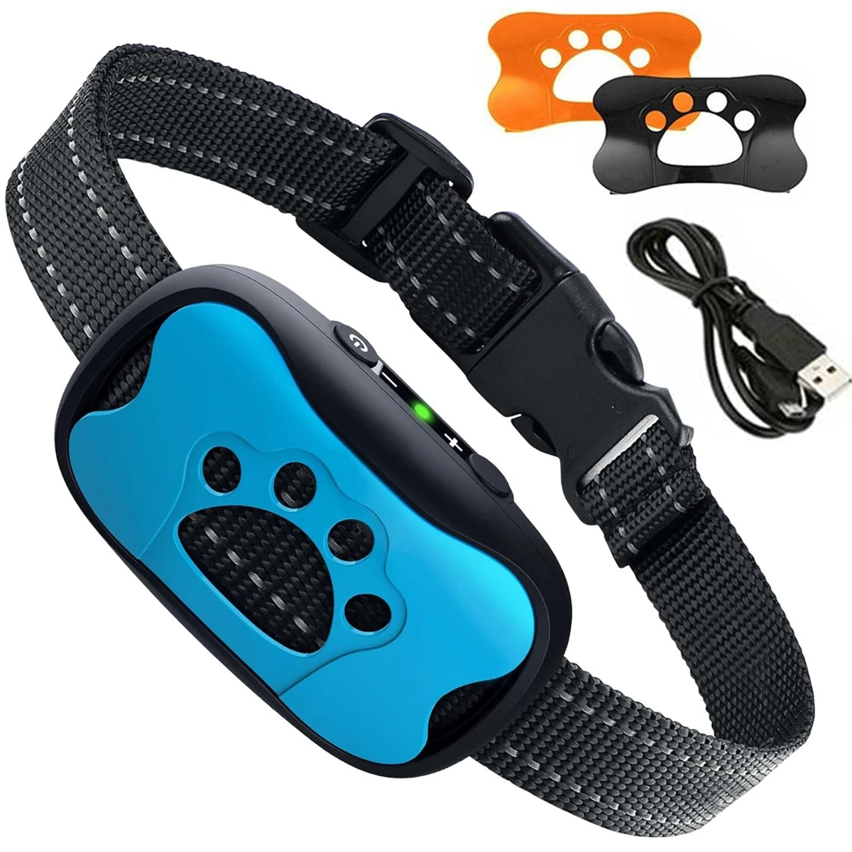 Dog Anti Bark Collar Stop Barking Sound u0026 Vibration Adjustable S/M/L 3  Shell SP | eBay