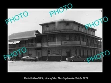 OLD 8x6 HISTORIC PHOTO OF PORT HEDLAND WA THE ESPLANADE HOTEL c1970