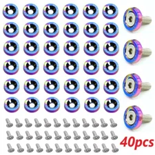 40pcs CNC Billet Aluminum Fender Bumper Washer Bolt Engine Bay Dress Up Kit NEO