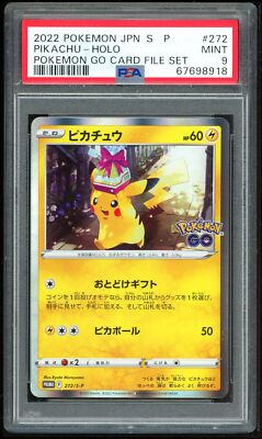 Pokemon Japanese Promo S 272/S-P Pikachu SWSH234 Card 2022 PSA 9