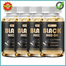 120x Original Black Seed Oil Capsules 100 Virgin Cold Pressed 1000mg Softgels