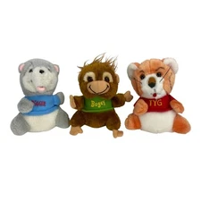 Vintage Shirt Tales Plush Set Digger Bogey TYG Stuffed Animals Collectible