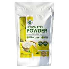 Lemon Peel Powder for Skin Hair, 100 Grams, 100% Organic.