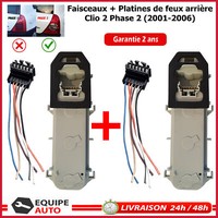 2X Platte TüR Lampen Reparatur RüCklicht Clio 2 Phase 2 Links Und Recht