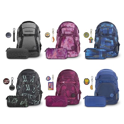 coocazoo Schulrucksack Set MATE 3-tlg Schulrucksack Schultasche Schule Freizeit