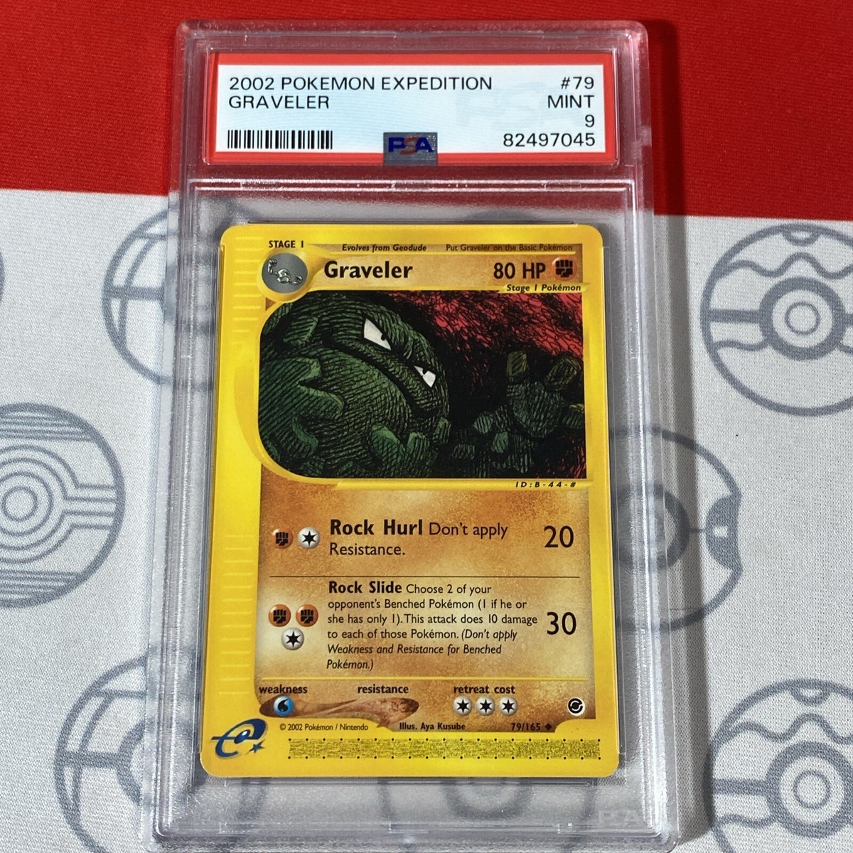 PSA 9 MINT Graveler 79/165 Pokemon 2002 Expedition Card 7045 | eBay